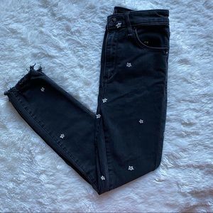 SOLD Abercrombie and Fitch floral high rise jeans